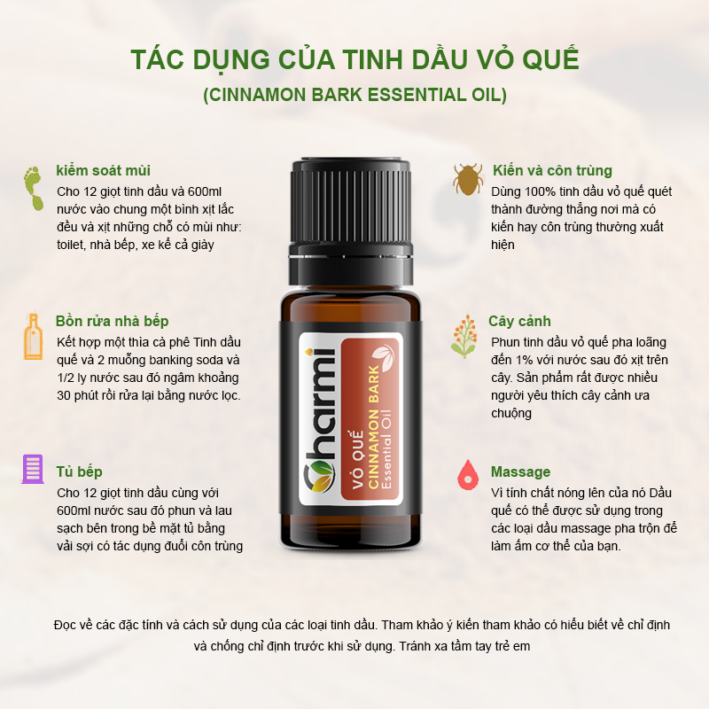 Tác dụng của tinh dầu vỏ quế
