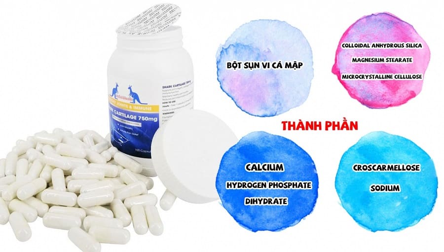 SỤN CÁ MẬP AUGOLDHEALTH SHARK CARTILAGE 750MG